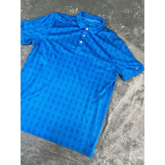 Men’s Nike Dri‑FIT Victory Golf Polo L Bright Blue Short Sleeve – Excellent - Picture 7 of 10